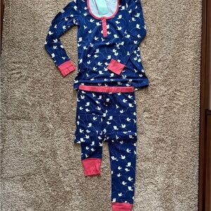 NWT Pajamas with Swan Print - Blue and Pink